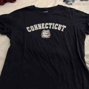 UCONN Cotton Tee in Navy Blue